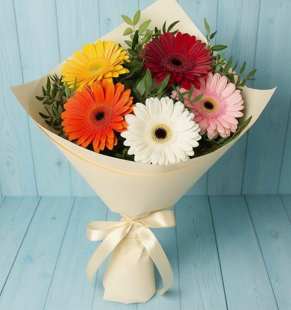 Букет цветов из: Герберы в Большой Казинке
