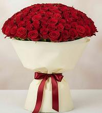 Букет 101 Красная роза Милано в Большой Казинке