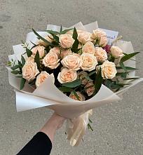 Букет Кремовые розы Латте в Большой Казинке