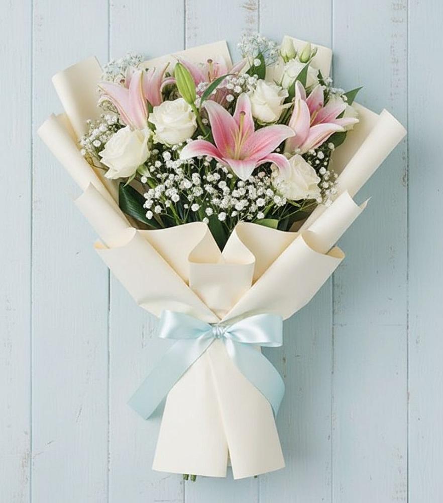 Букет цветов из: Лилии в Большой Казинке