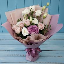Букет цветов из:  Розы и Лизиантусы #REPLACE_PRED# Большой Казинке