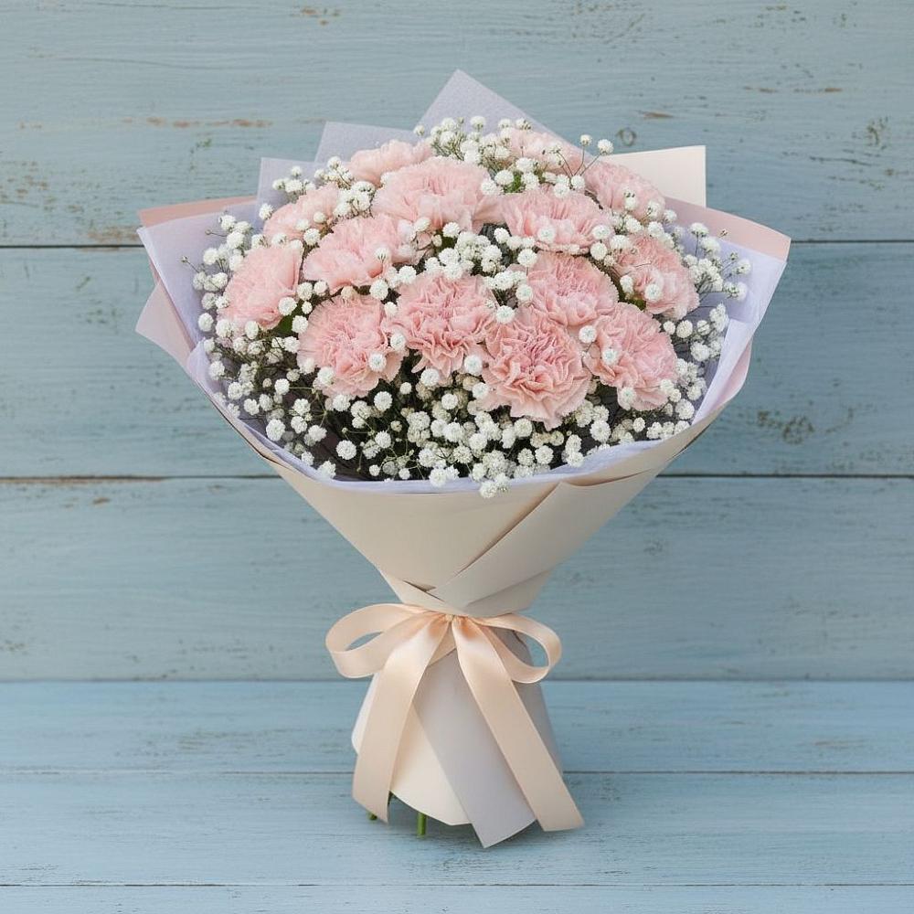 Букет цветов из: Гвоздики в Большой Казинке