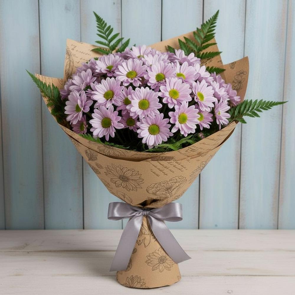 Букет цветов из: Хризантемы в Большой Казинке