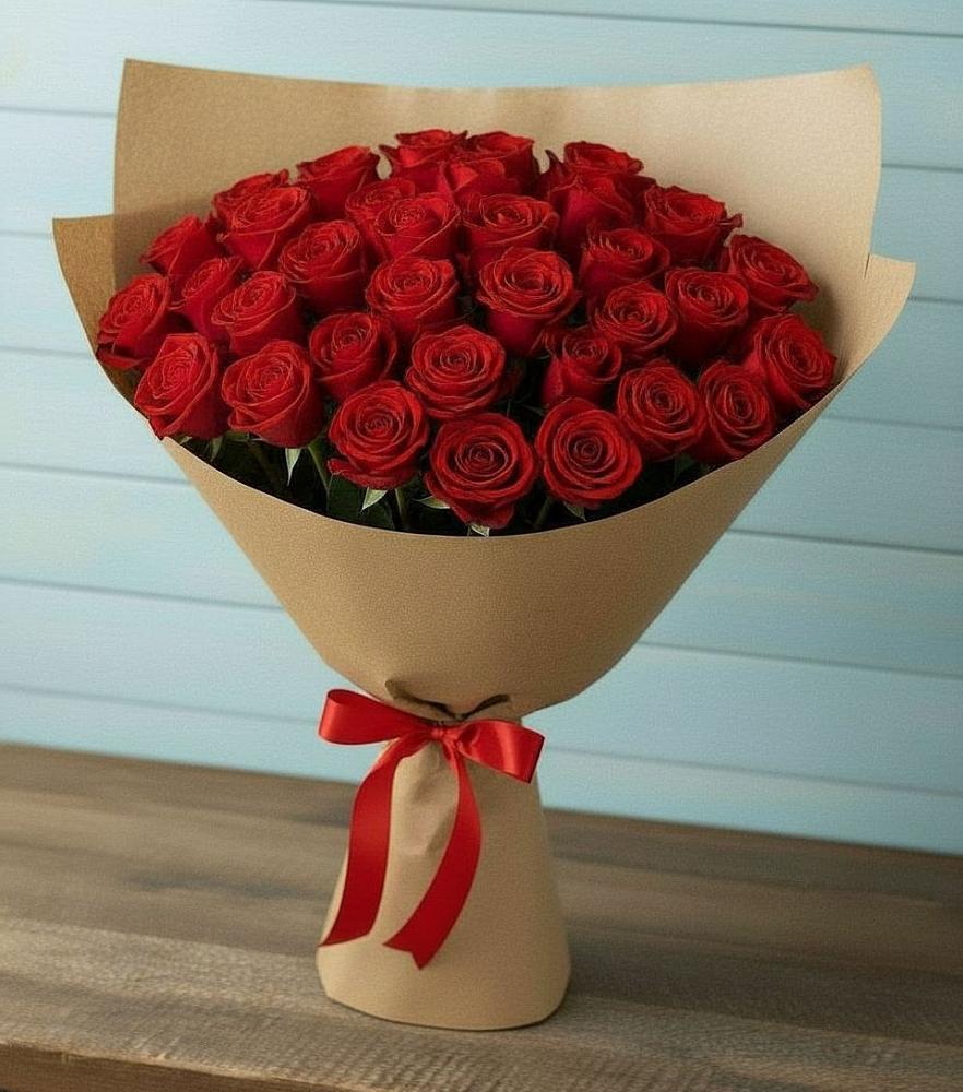 Букет Красные розы Милано в Большой Казинке