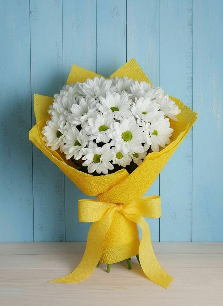 Букет цветов из: Хризантемы в Большой Казинке