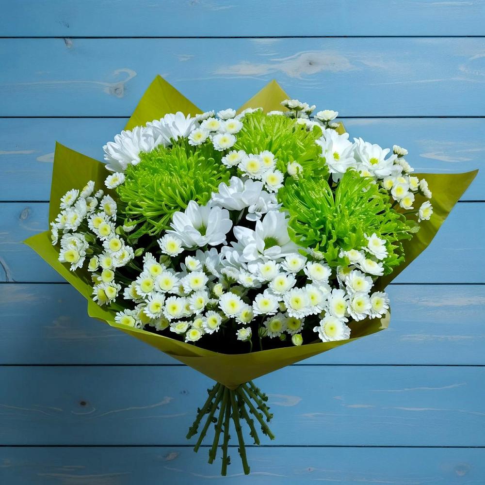 Букет цветов из: Хризантемы в Большой Казинке