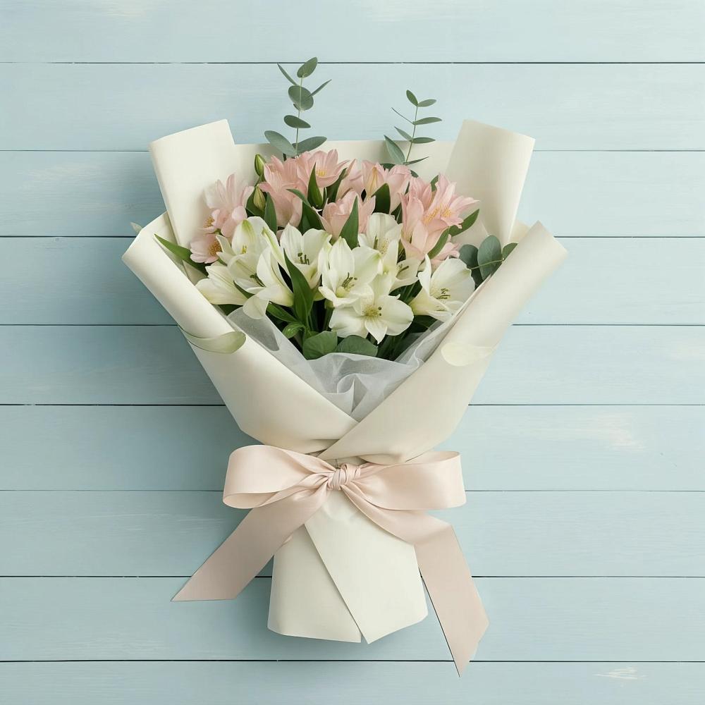 Букет цветов из: Альстромерии в Большой Казинке