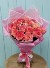 Букет 15 Розовых роз Равель #REPLACE_PRED# Большой Казинке
