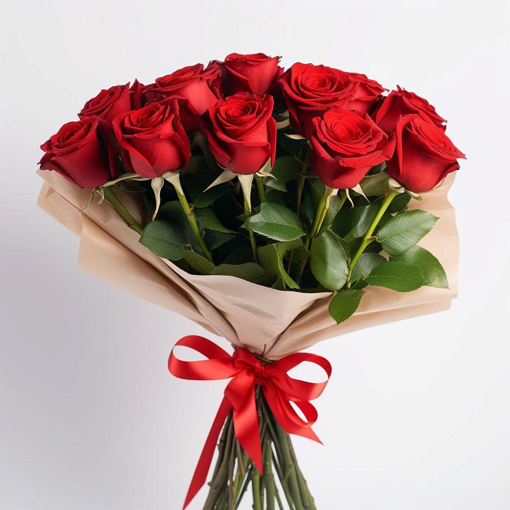 Букет 11 Красных роз Эдлесс Лав в Большой Казинке