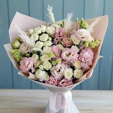 Букет цветов из:  Альстромерии и Розы в Большой Казинке